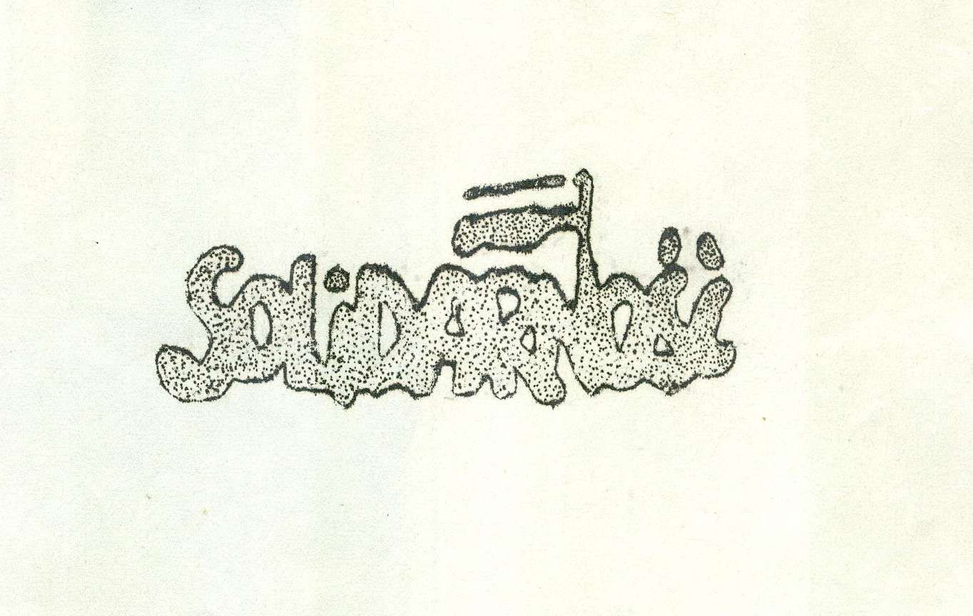 Monochoromatyczne logo Solidarność